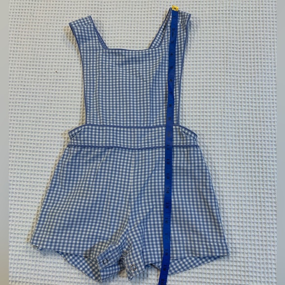 La Petite Fleur Blue and White Gingham swing back Jon Jon 24 months. - Picture 3 of 5